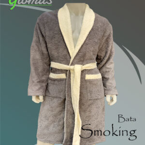 Bata De Toalla Gris